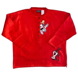 Vintage 90s Looney Tunes Pullover Sweatshirt